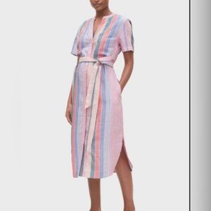 Gap Mid Dress Linen and Cotton